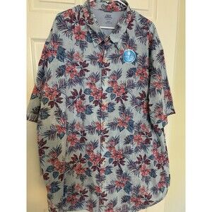 IZOD Saltwater relaxed button up men's shirt COOLFX size 3XL NEW